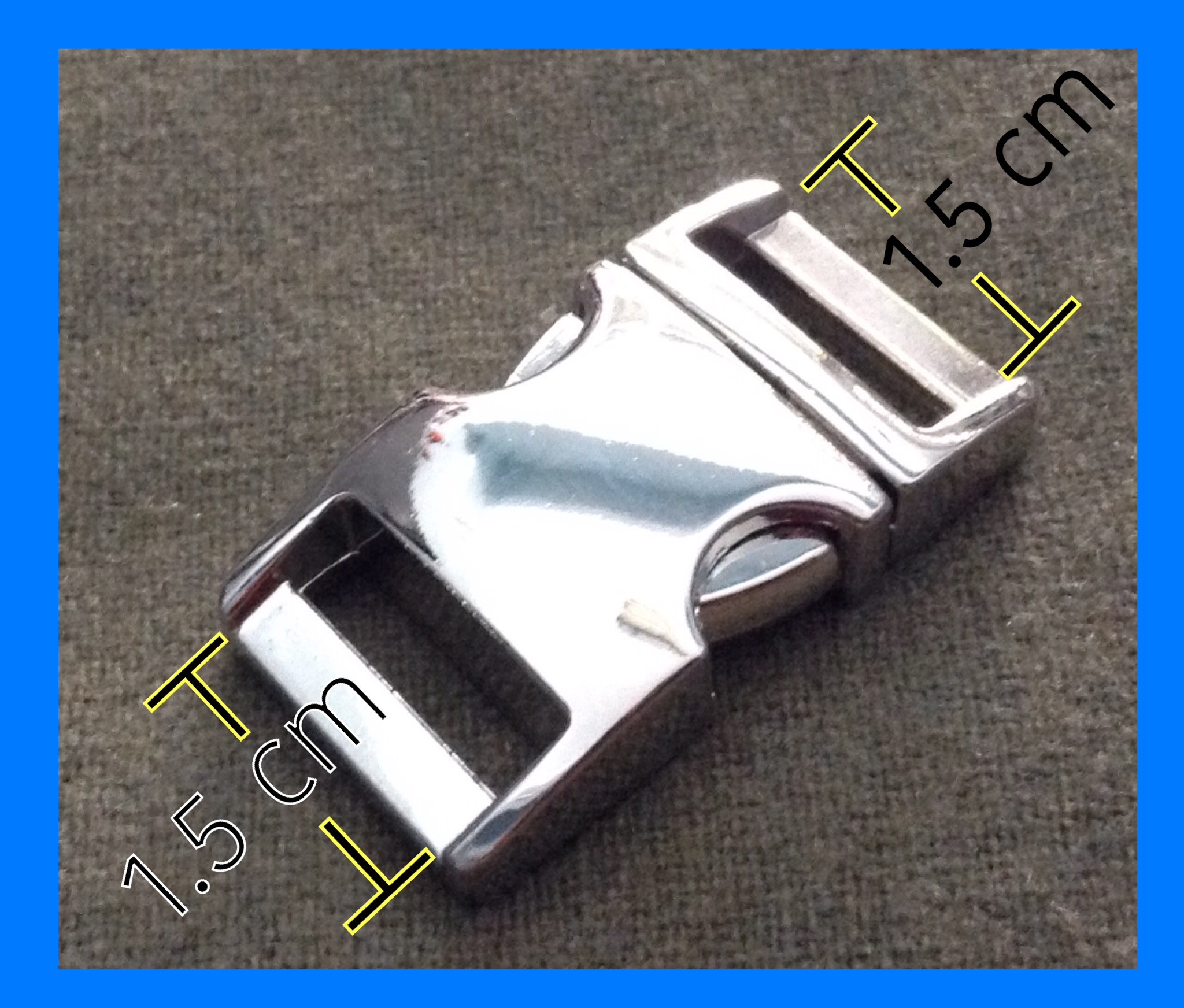 ตัวล็อคก้ามปู โลหะ ขนาด 1.5 cm