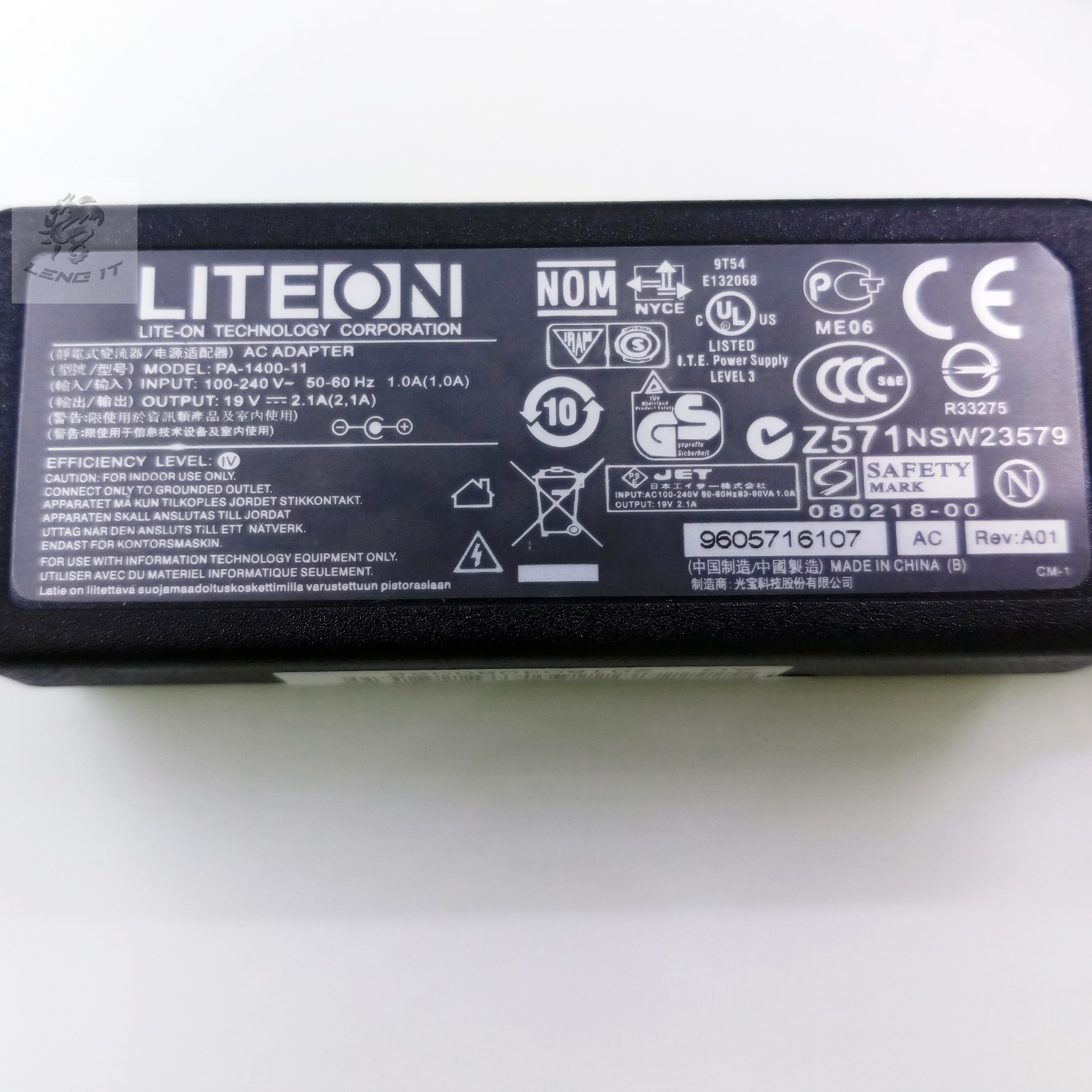 ADAPTER ACER 19V 2.1A 40W หัว 5.5*2.5MM (ของเทียบ OEM)