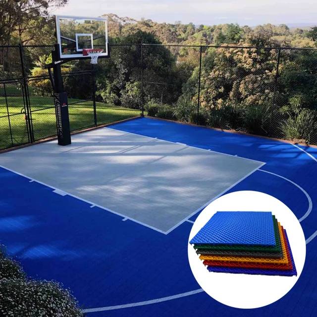 แผ่นพื้นโพรีโพรพีลีน PPสนามบาสเก็ตบอล มาตรฐานสากล