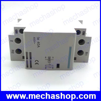 เอซีคอนแทคเตอร์ แมคเนติกคอนแทกเตอร์ Household AC contactor 2P 40A 1NC 1NO Coil 220V/230V 50/60HZ Din rail