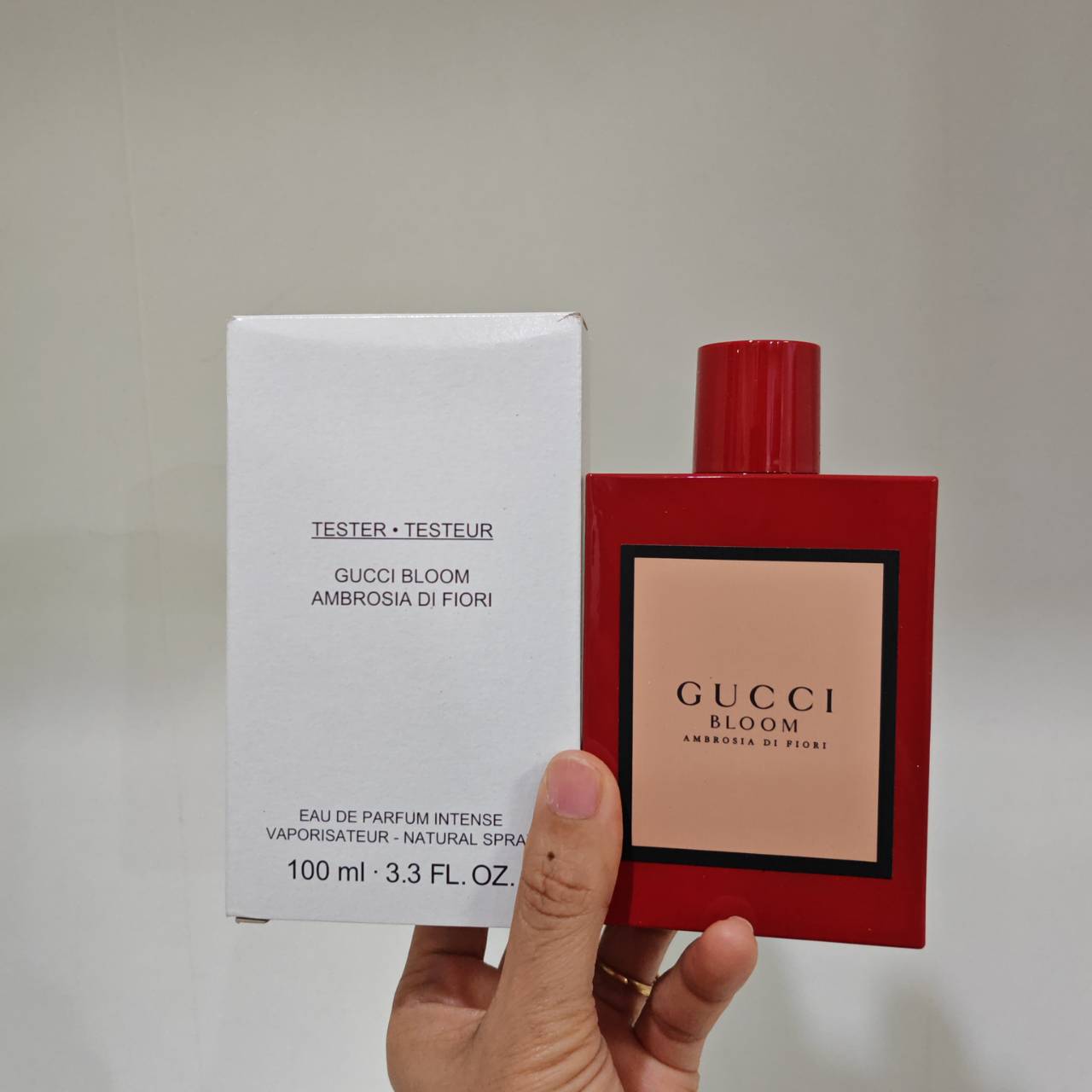 น้ำหอมแท้ Gucci Bloom Ambrosia Di Fiori Intense EDP 100ml กล่องเทสเตอร์