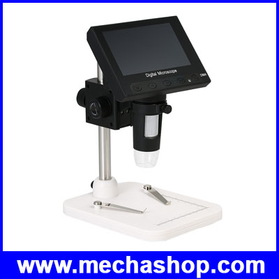 กล้องไมโครสโคปพร้อมจอแสดงผล 1000x Dm4 4.3 inch 8 LED LCD Display USB Digital Electronic Microscope Magnifier video VGA For PCB Motherboard Jewelry