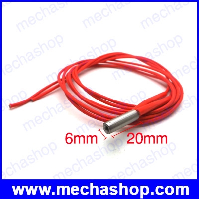 ฮีตเตอร์ทำความร้อน ฮีตเตอร์แท่ง Cartridge Heater 24V 40W Reprap Ceramic
