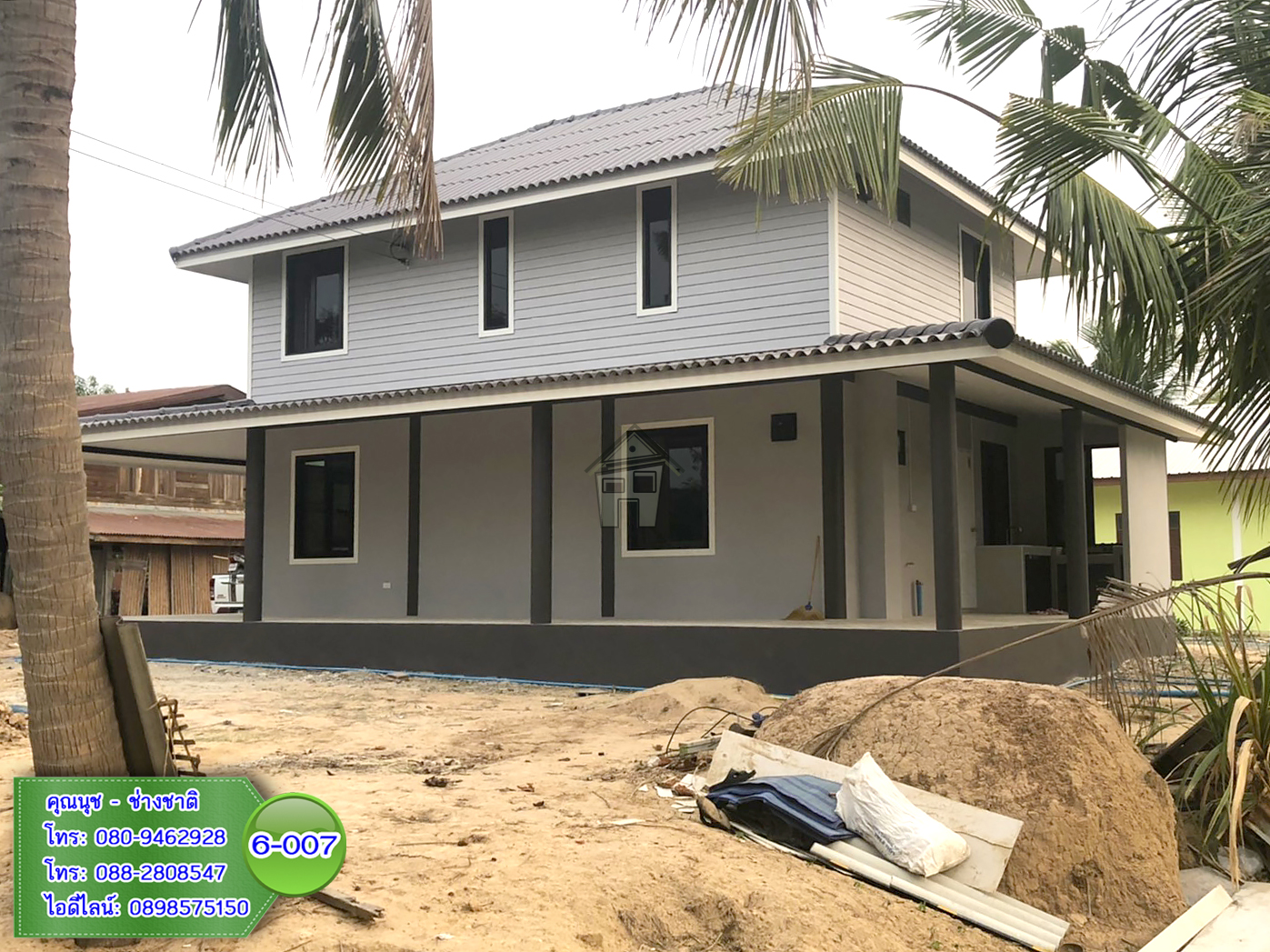 6-007 บ้านน็อคดาวน์ - บ้านหลังใหญ่ - ทรงปั้นหยา