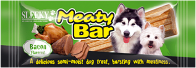 ขนมสุนัข SLEEKY มีทตี้บาร์ รสเบคอน - ขนมหมาทุกสายพันธุ์