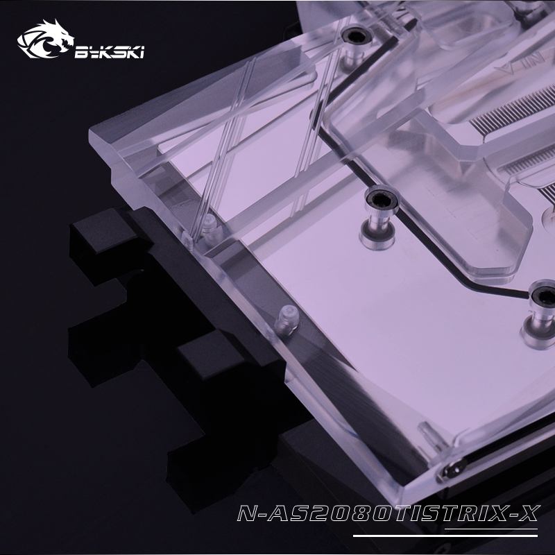 Bykski ASUS ROG STRIX GTX2080Ti 011G GAMING Full Coverage GPU Water Block w/ Backplate (FR-N-AS2080TISTRIX-X)