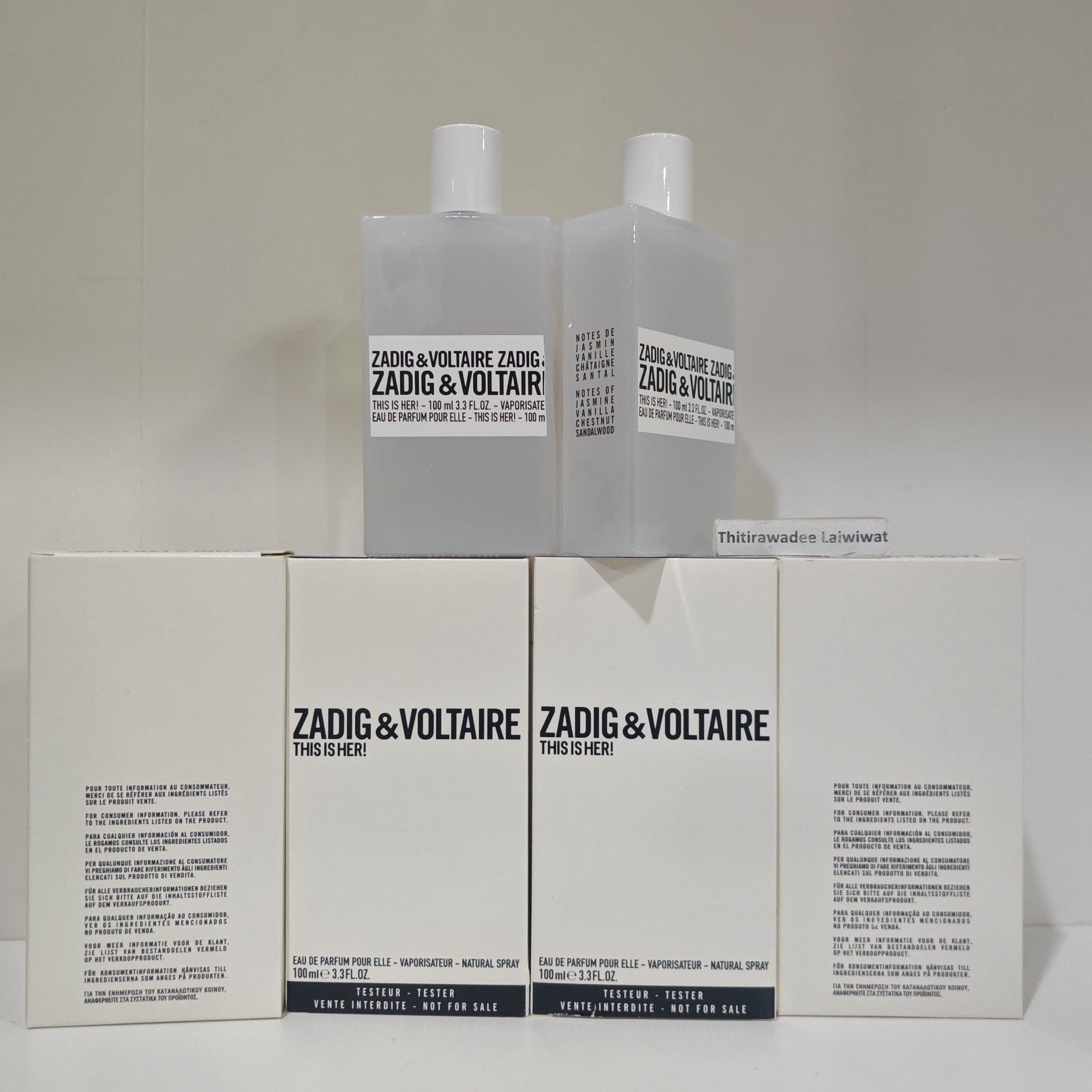 น้ำหอม Zadig & Voltaire This is HER EDP 100ml กล่องเทส