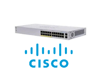 Cisco CBS110-24PP-EU - 24 Ports 10/100/1000 Mbps +2 SFP Port Unmanaged Rack mount Gigabit Switch , Power dedicated to PoE 100watt (12 Port POE) , Layer 2 switching, quality of service (QoS), loop detection, cable diagnostics