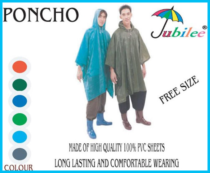 เสื้อกันฝนผู้ใหญ่ปันโจ แบบค้างคาว ผ้าโปร่ง