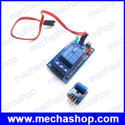 โมดูลรีเลย์เซนเซอร์แรงสั่นสะเทือน ไวเบรชั่นเซนเซอร์ 1 Channel 12V Relay Module Vibration Sensor Module Alarm Trigger Module with Relay
