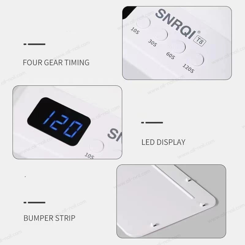 เครื่องอบเล็บเจล UV/LED 72W มีเบาะรองมือ เครื่องใหญ่ อบได้2มือพร้อมกัน