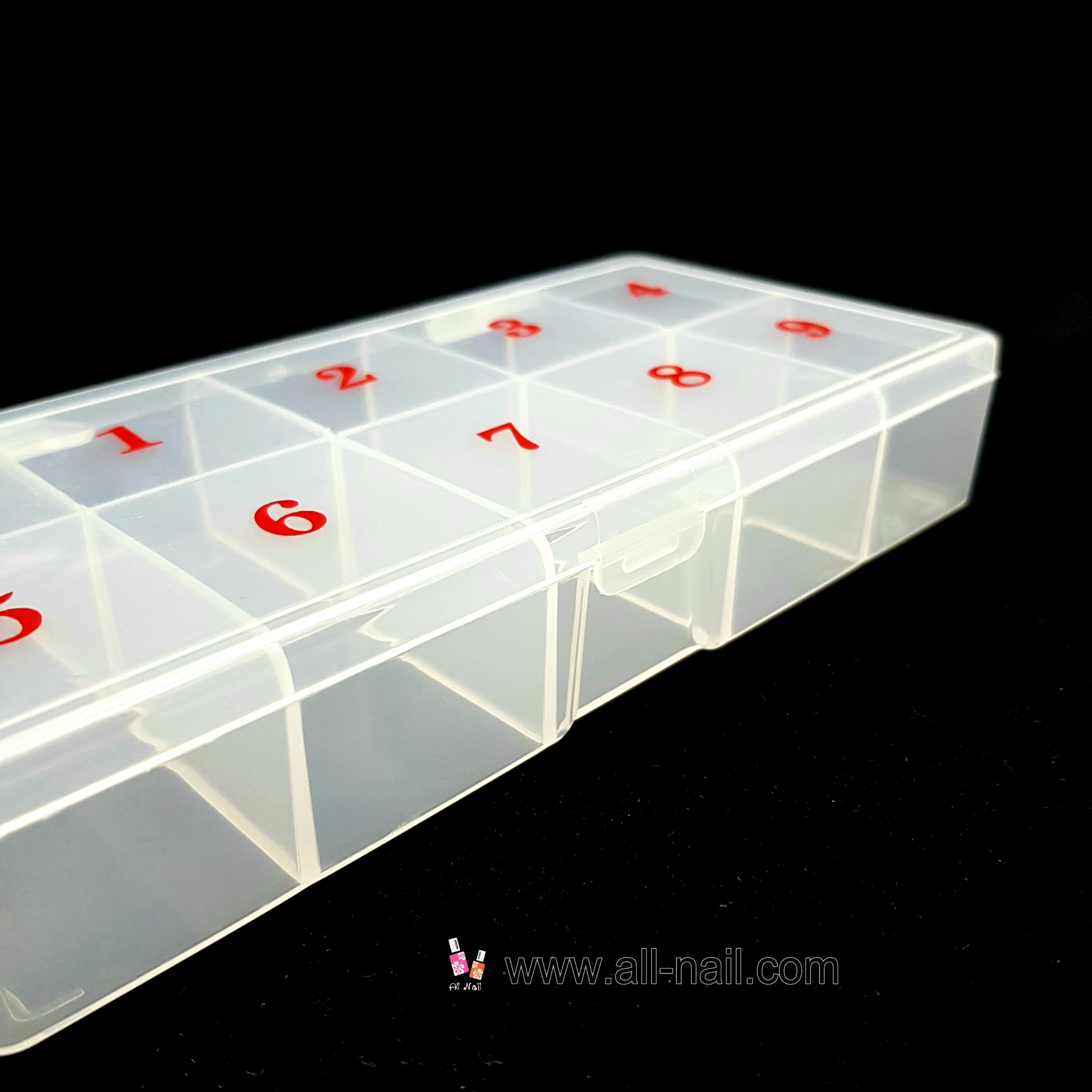 กล่องเก็บอุปกรณ์ 10ช่อง (สีขุ่น)