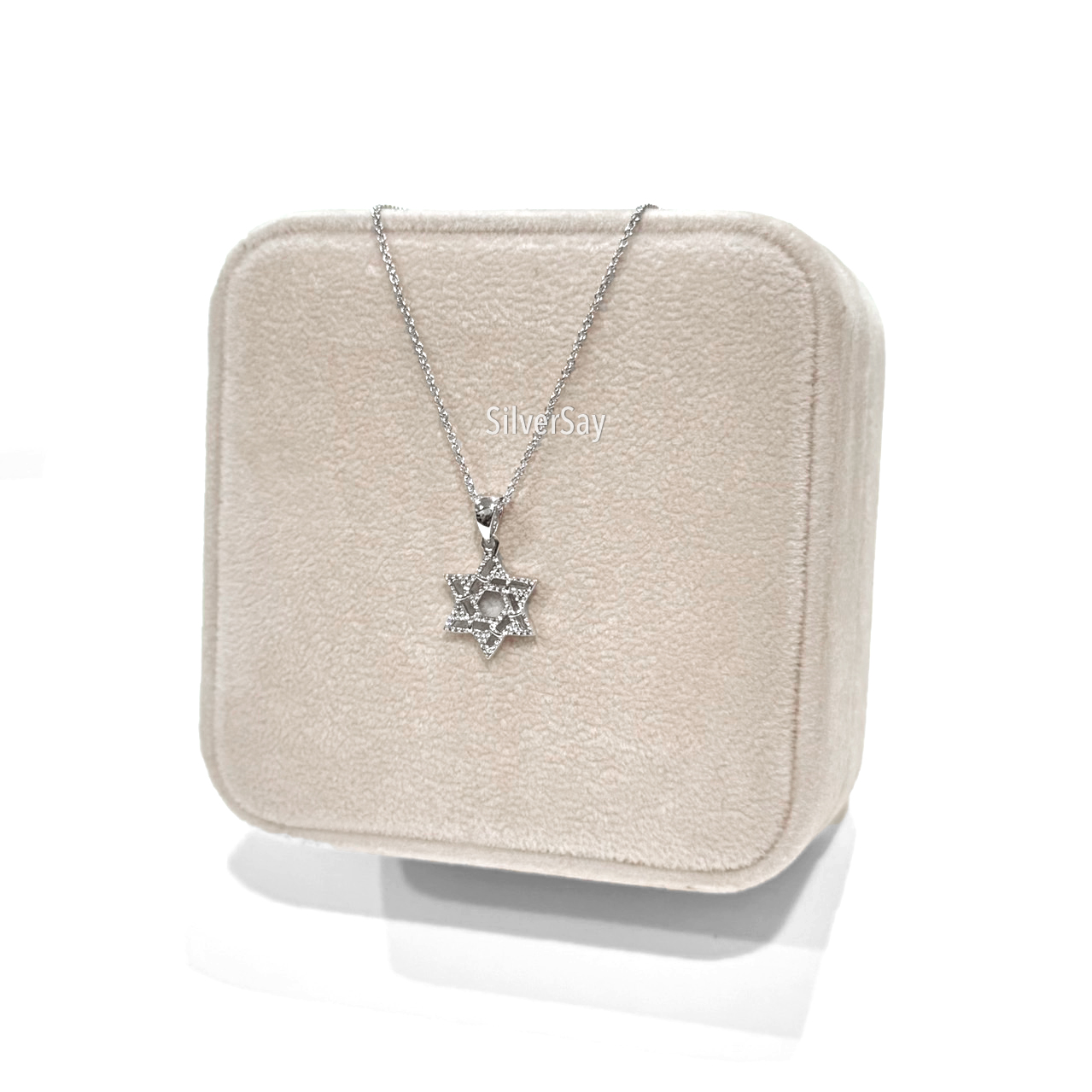 จี้ดาวหกแฉก Star of David ฉลุลาย