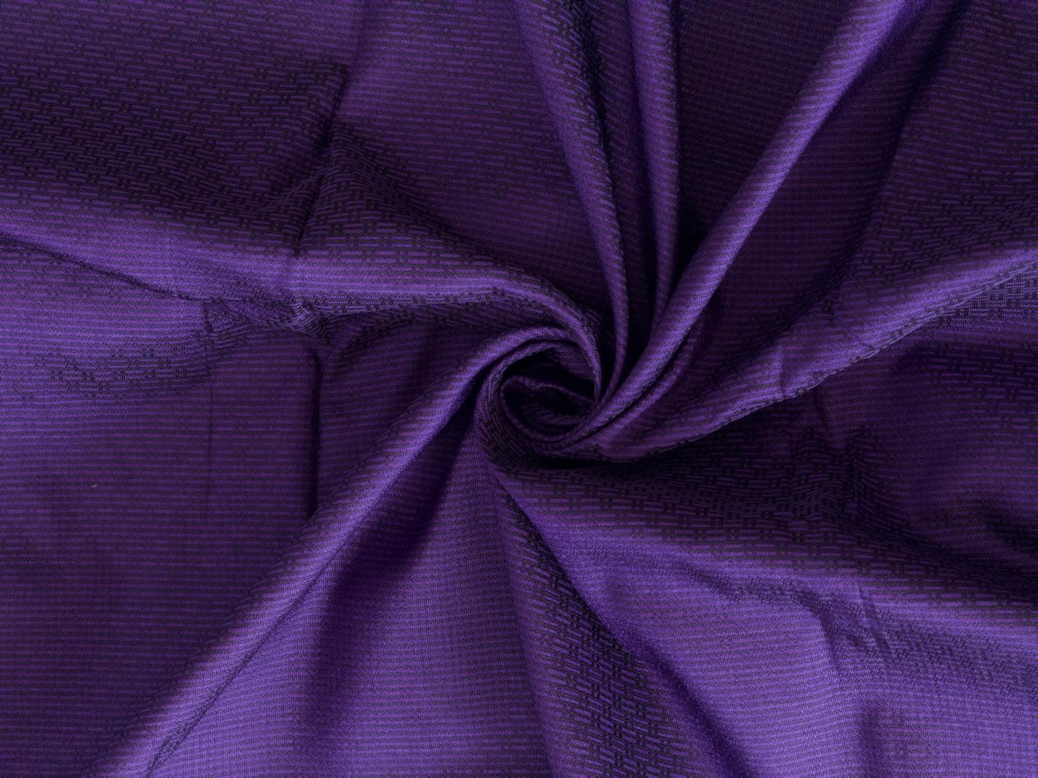 ผ้าไหมยกดอก ลายราชวัตร สีพื้น ไหมแท้ สีม่วง (ราคาต่อหลา) รหัส B-119-1356KM4