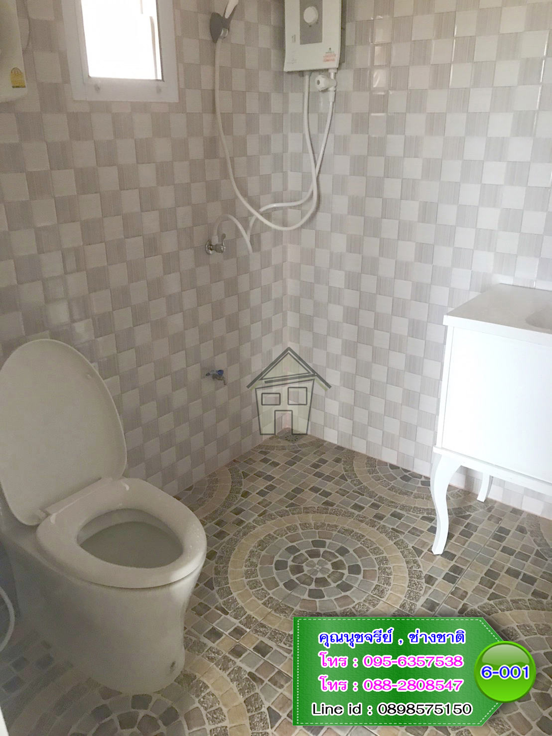 6-001 บ้านน็อคดาวน์ - บ้านหลังใหญ่ - ทรงจั่วมุกซ้อน