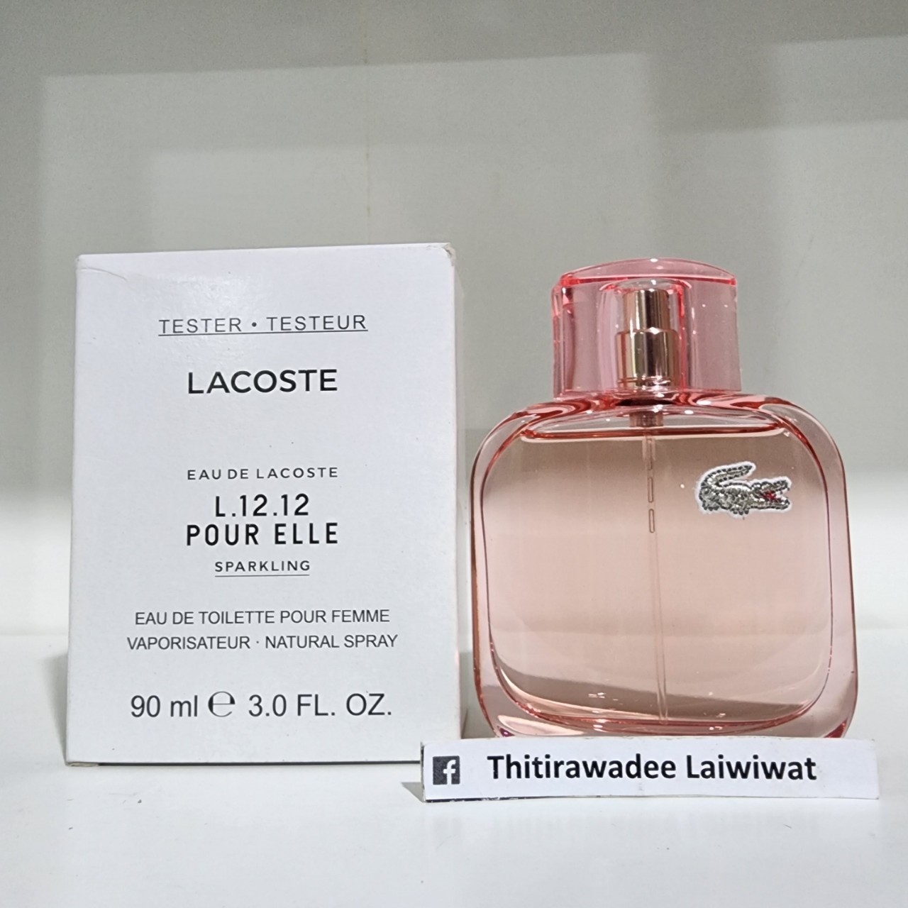 น้ำหอม Eau de Lacoste L.12.12 Pour Elle Sparkling Lacoste for women 100ml กล่องเทส