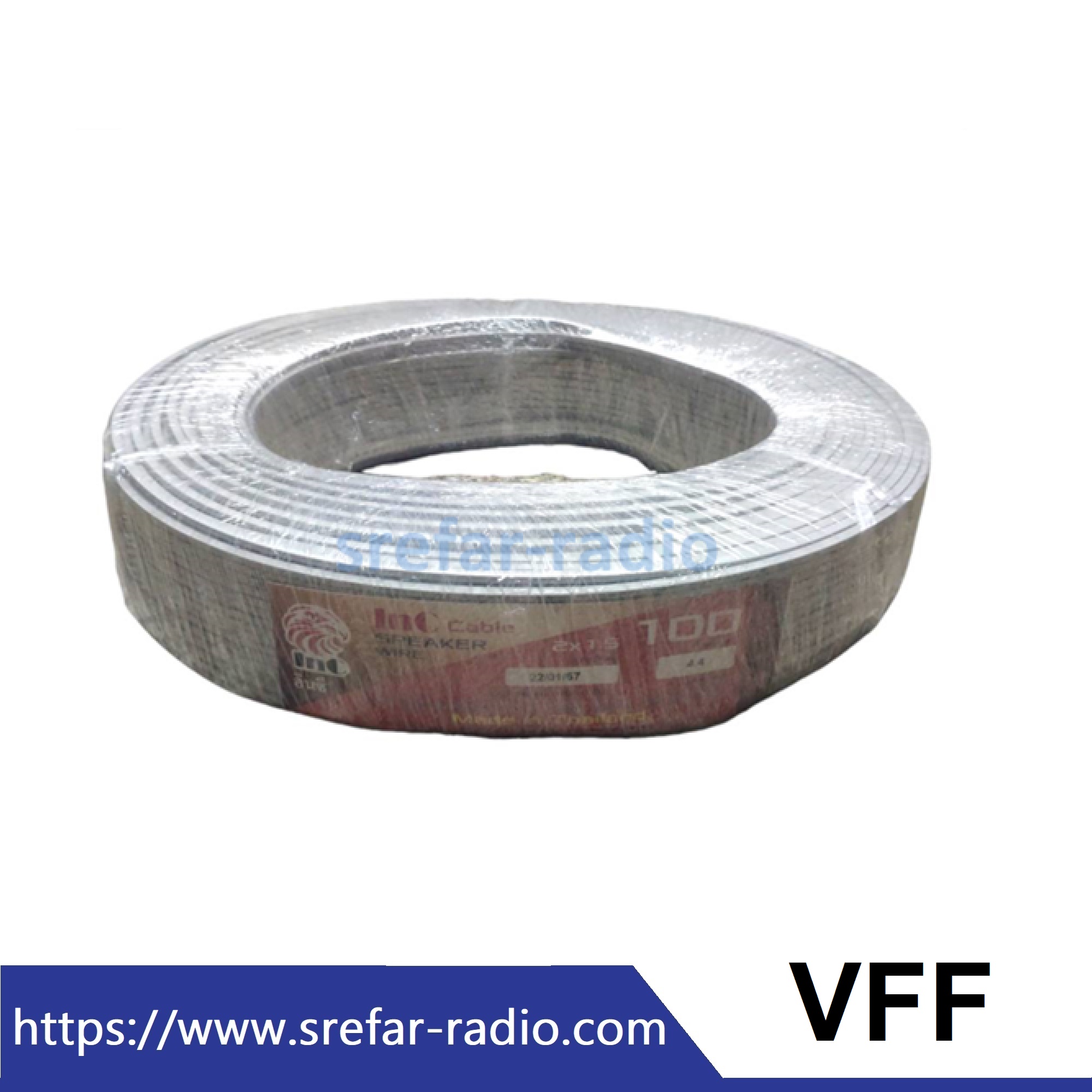 สายทองแดงอ่อน InC Cable SPEAKER WIRE VFF 2x1.5 sq.mm. (100 เมตร/ม้วน)
