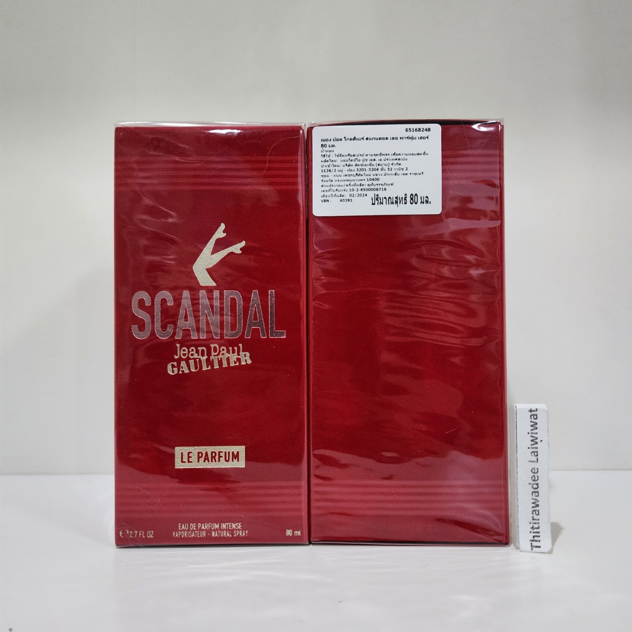 น้ำหอมแท้ Jean Paul Gaultier Scandal Le Parfum EDP Intense 80ml กล่องซีลป้ายไทยผลิต 02/2024
