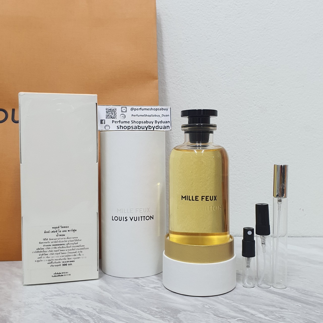 น้ำหอมแท้แบ่งขาย Louis Vuitton Mille Feux Eau de Parfum For Women 💕Travel Size แบบทดลอง