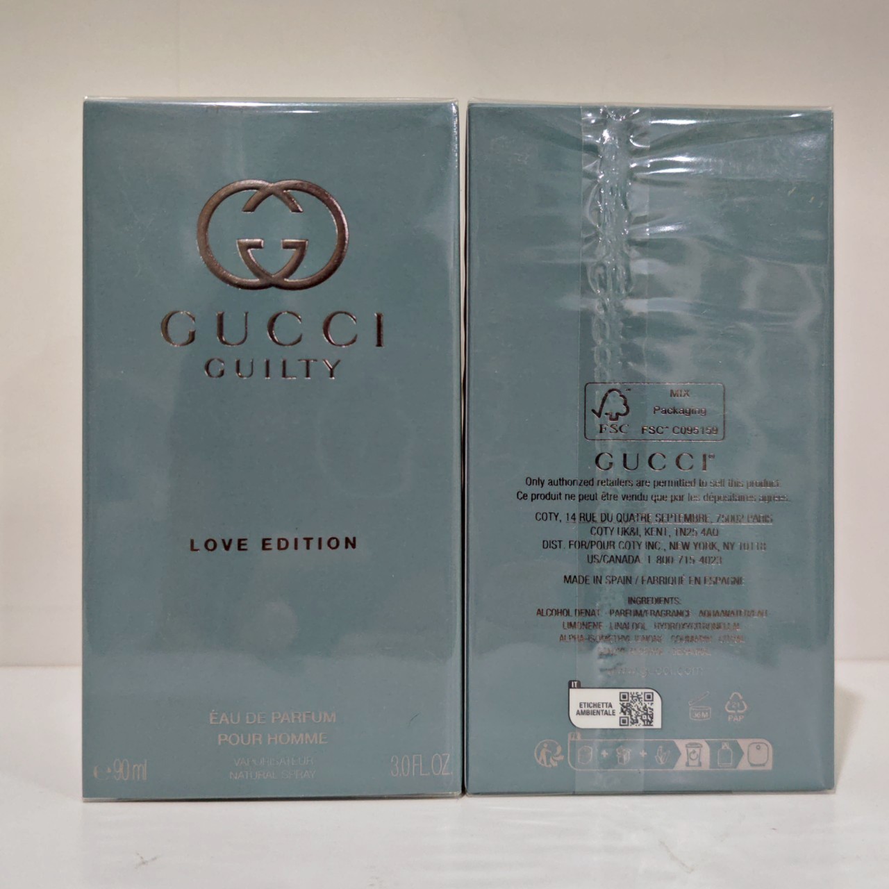 น้ำหอมแท้ Gucci Guilty Love Edition Pour Homme Eau de Parfum 90ml กล่องซีล