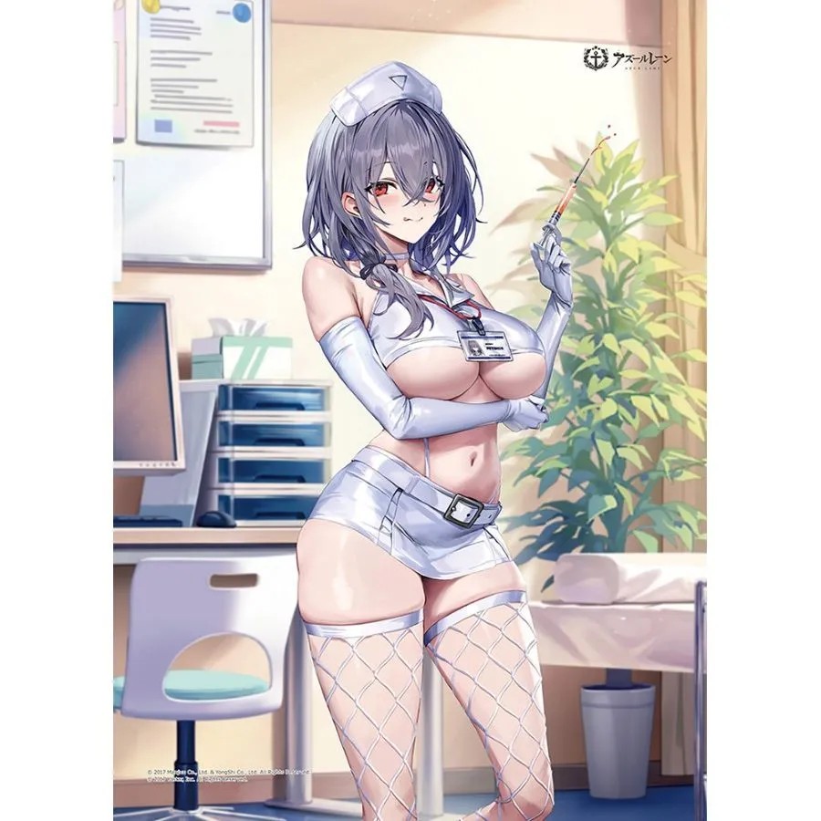 (30/10/25) Azur Lane Original Illustration B2 Tapestry Pittsburgh / Nurse W Suede