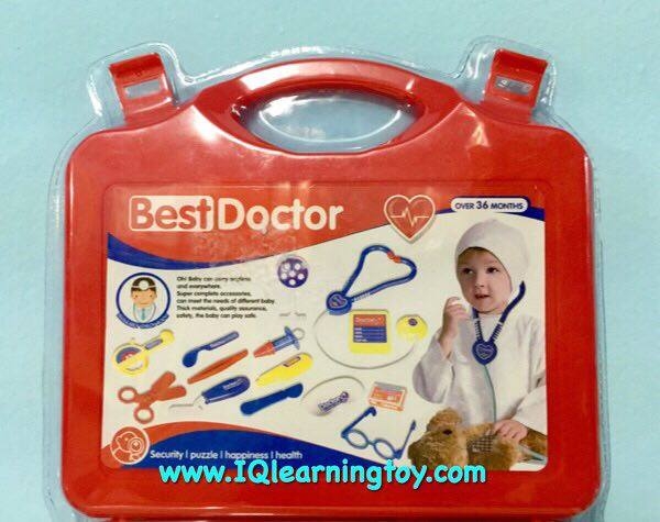 Doctor s Kit 15 pcs. (red) ของเล่นชุดคุณหมอ มาพร้อมอุปกรณ์แสนสนุก 15 ชิ้น สร้างจินตนาการและแรงบันดาลใจแสนสนุกให้กับเด็กๆ *จัดส่งฟรี