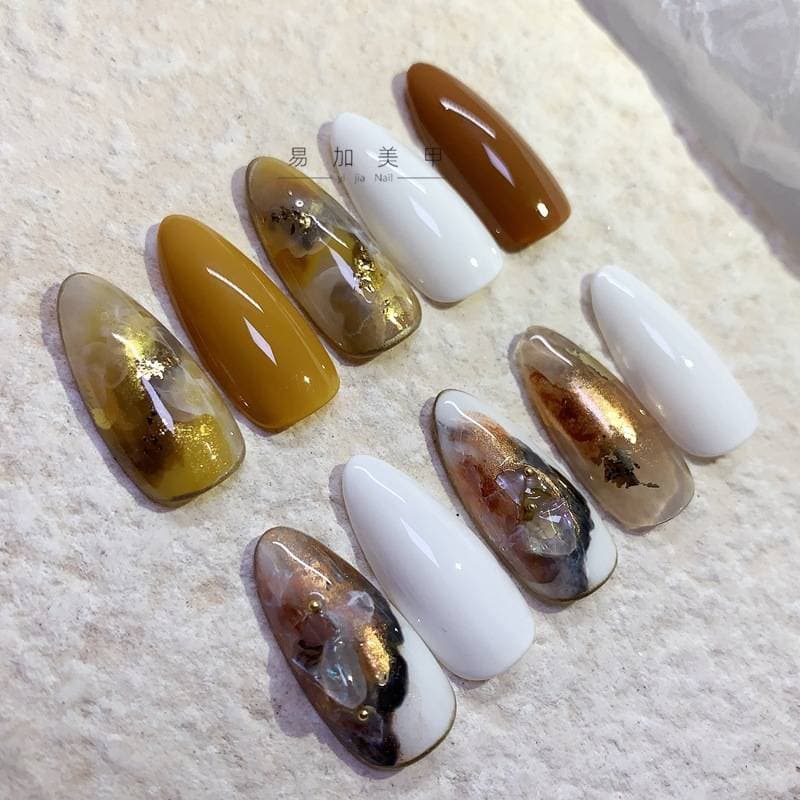 สีเพ้นท์เมทัลลิค สีเพ้นท์เล็บMetallic สีกระจกเพ้นท์เล็บ (1set/12สี)