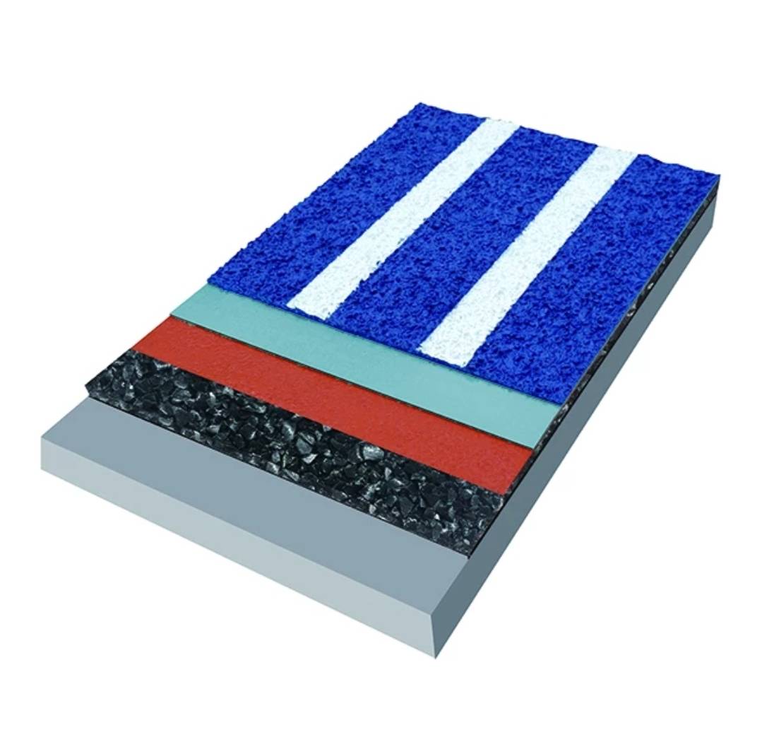 แผ่นยางปูพื้นลู่วิ่งกรีฑา พื้นยางสังเคราะห์ หนา20mm