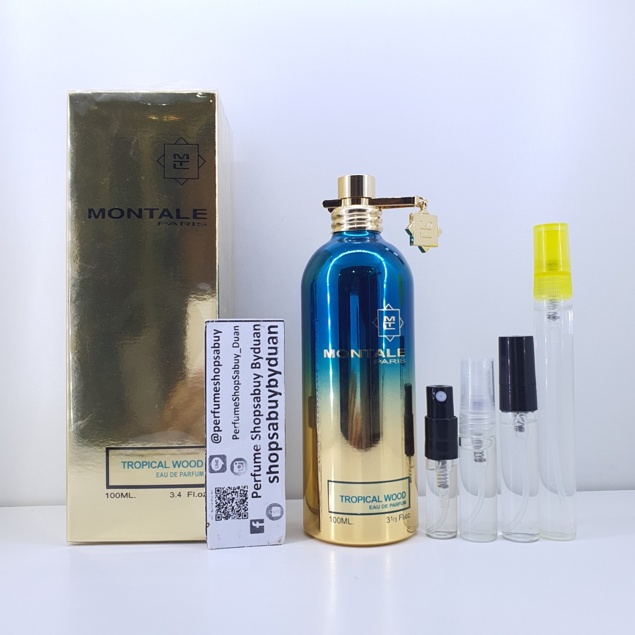 น้ำหอมแท้แบ่งขาย Montale Tropical Wood Montale for women and men โทนกลิ่น Floral Musk💕Travel Size #แบบทดลอง