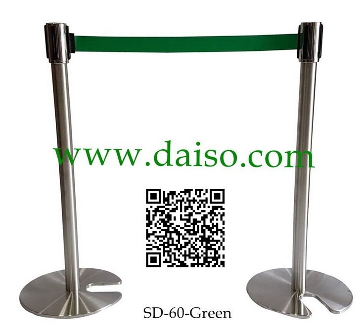 เสากั้นทางเดินสแตนเลส เสากั้นทางเดินแบบวางเก็บซ้อนกันได้_SD-60