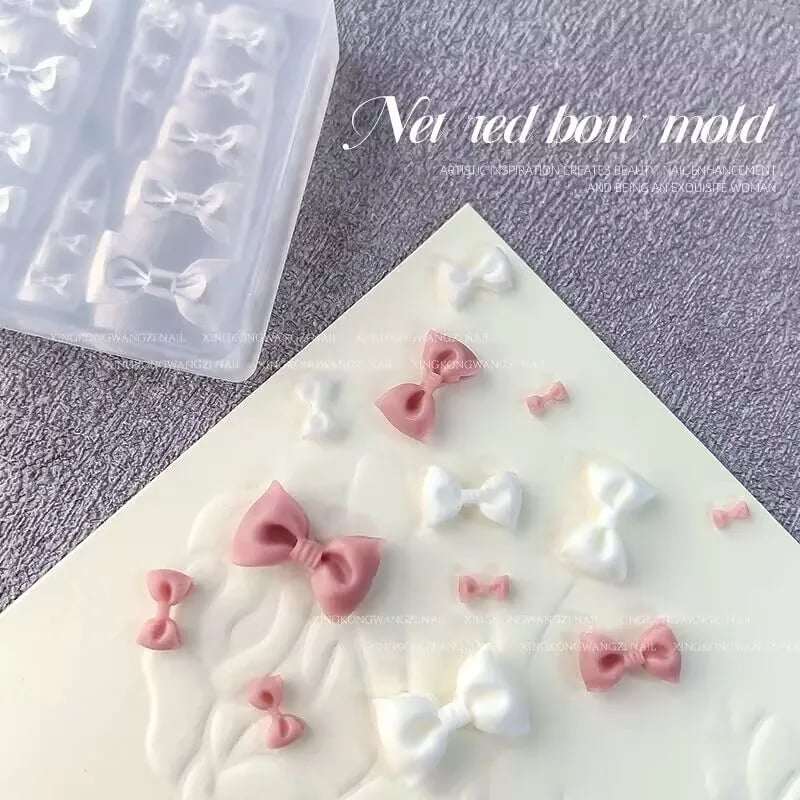 แม่พิมพ์ซิลิโคน แม่พิมพ์หล่อเรซิ่น แม่พิมพ์อะไหล่ติดเล็บ มี3แบบ