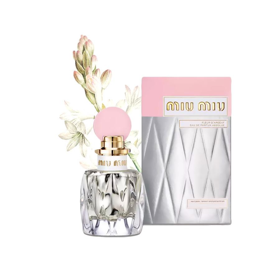 น้ำหอมจิ๋วมินิ Miu Miu Fleur D'Argent EDP Absolue 7.5ml หัแบบแต้มมีกล่อง ( Mini Perfume น้ำหอมขนาดพกพา) น้ำหอมจิ๋วมินิ ขวดน่ารัก ตั้งโชว์ก็สวย พกพาก็สะดวก หัวแต้มตามจุดชีพจร