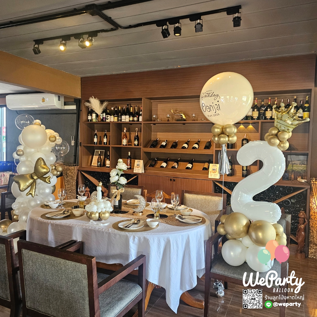 ลูกโป่งวันเกิด Happy Birthday set ต้นยืนออร์แกนิก1ต้น+บับเบิ้ลลอย24"1ลูก+ฐานตั้งตัวเลข2ขวบ1ชุด (with Helium)💖สนใจติดต่อสั่งซื้อ Line: @weparty (มี@ ด้านหน้า)