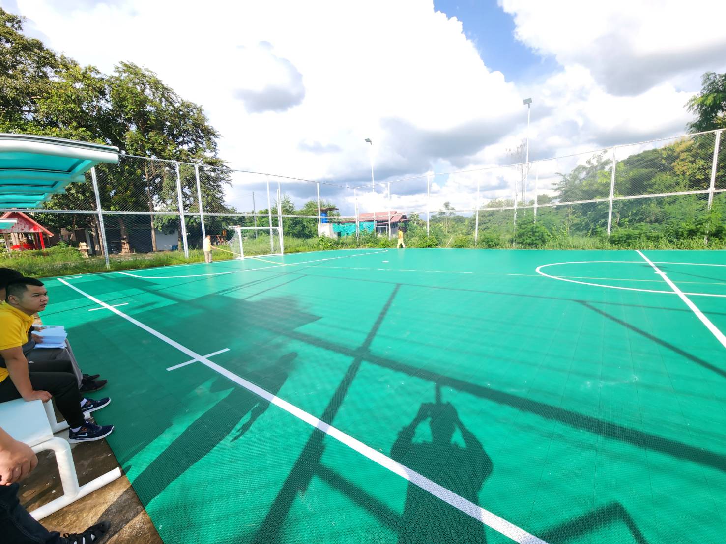 พื้นสนามบาส ไวนิลpvc ใช้ในร่ม รับแรงกระแทกได้ดี