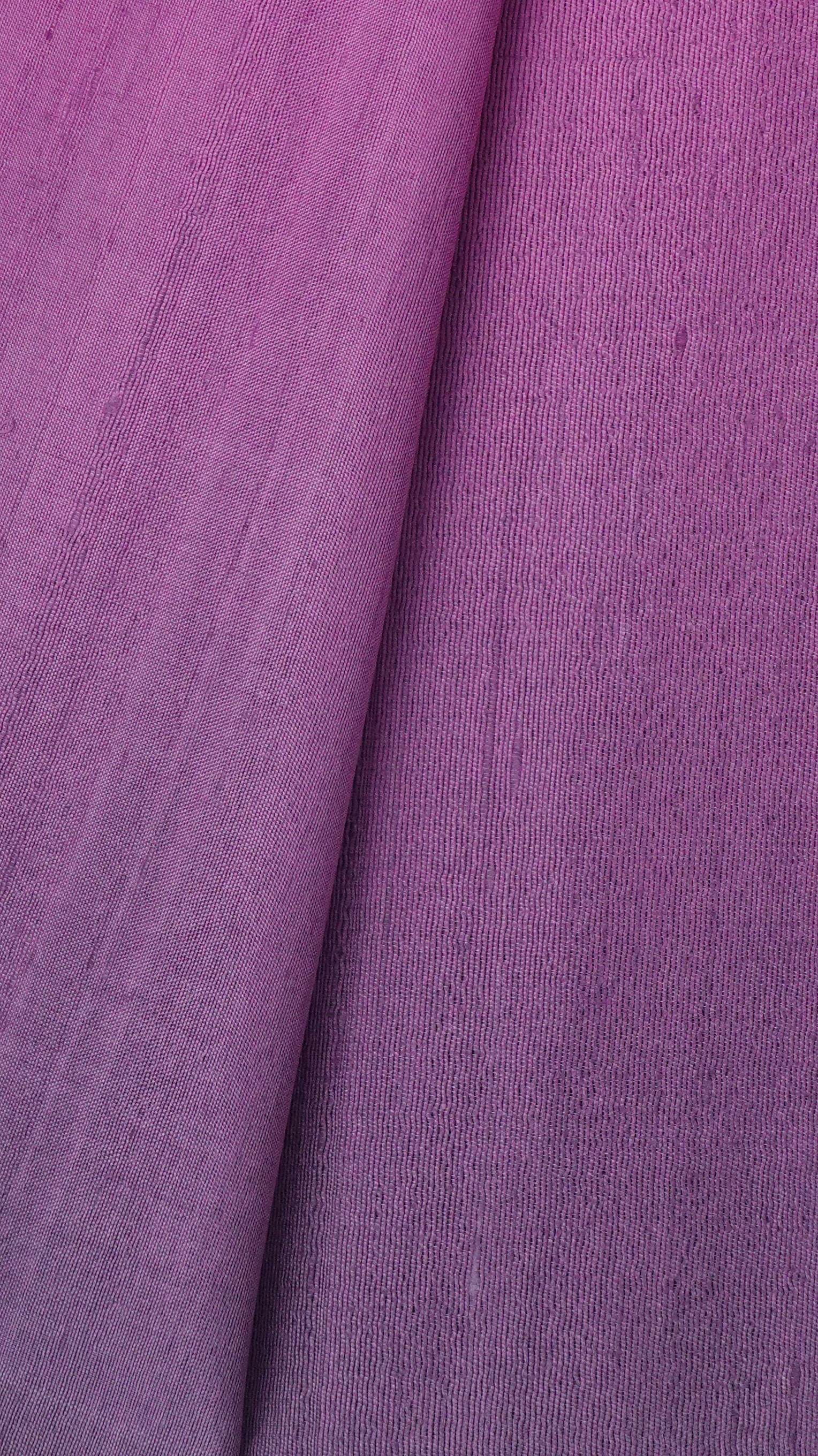 ผ้าไหมย้อมสไลด์สี ไหมบ้านทอมือ 2ตะกอ สีชมพูม่วง-สีม่วงเข้ม เลือกขนาด รหัส BT-TT-022468520