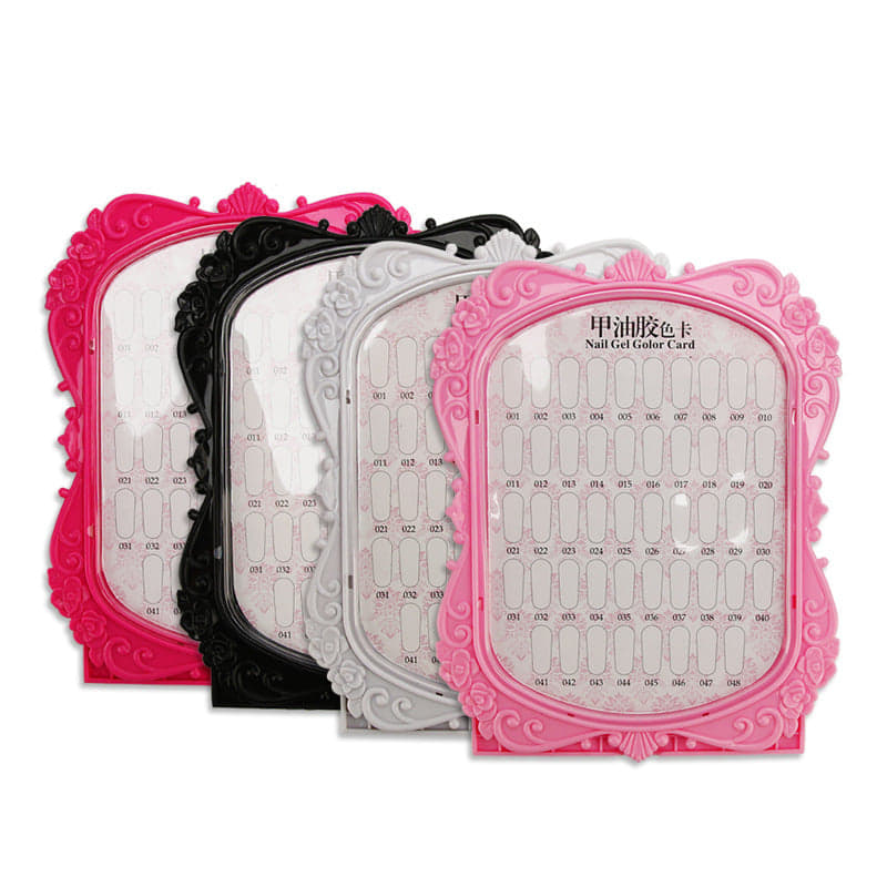 ชาร์ตโชว์เล็บปลอม ✰พลาสติก ✰มีขาตั้ง