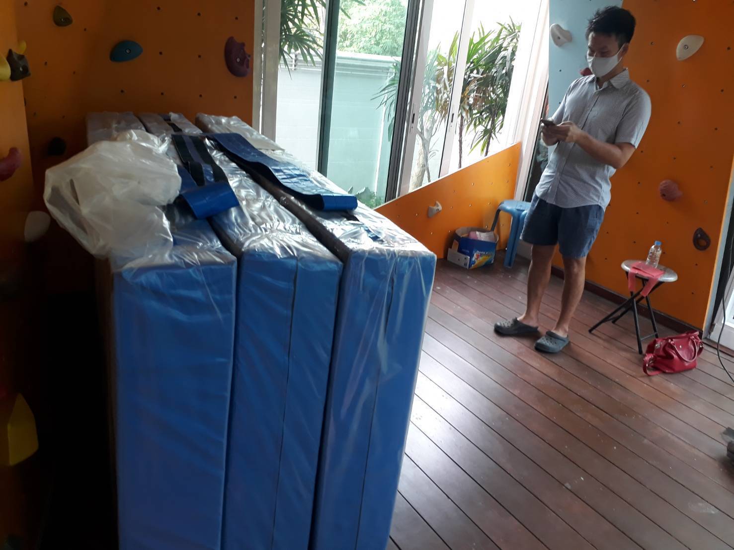 เบาะกระโดดสูงหนา20cm