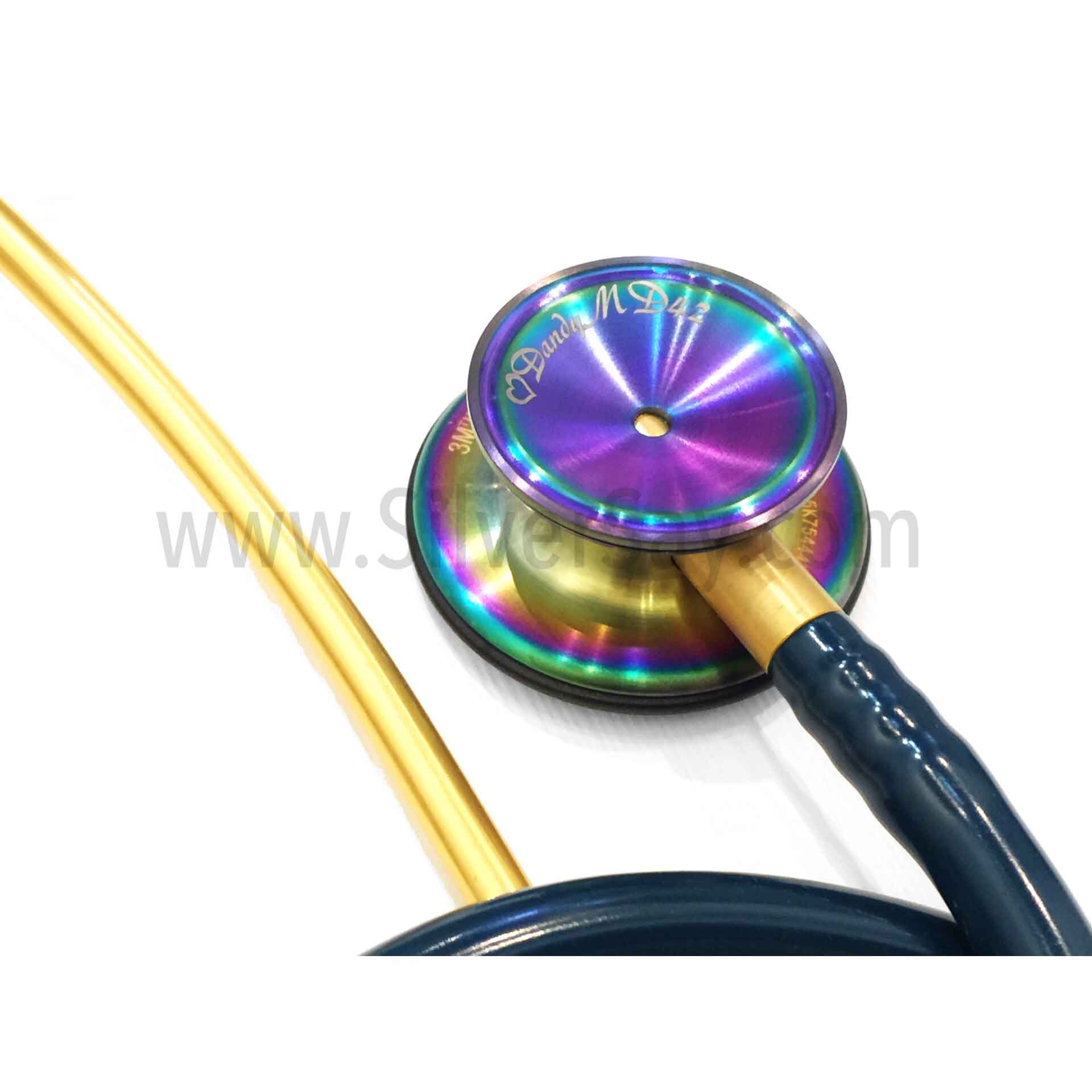 สลักชื่อ "♥DannyMD43" บนหูฟังแพทย์ Stethoscope - 3M Littmann Brand