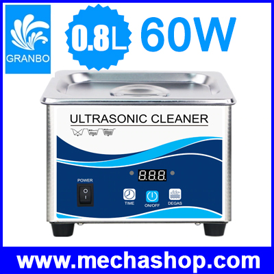 เครื่องล้างอัลตร้าโซนิค Digital Ultrasonic cleaner 60W 800ml Sonicator bath 40Khz degas for gold sliver Jewelry glasses jade necklace oxides rust oil washer