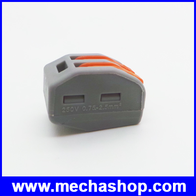 เทอมินอลต่อสายไฟ ลูกเต๋าเชื่อมต่อสายไฟ ขั้วต่อสายไฟ 2 Pin Universal compact wire wiring PCT-212 บรรจุ 10ชิ้น/แพ็ค