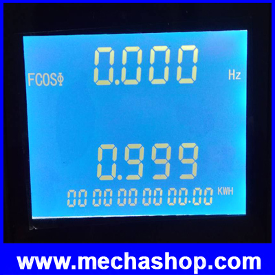 มิเตอร์วัดหน่วยไฟฟ้า มิเตอร์วัดกำลังไฟฟ้า เพาเวอร์มิเตอร์ RS485 3-Phase Power Energy Meter 4-digit Electric Current Voltage VA Hz kWh YG889-9SY