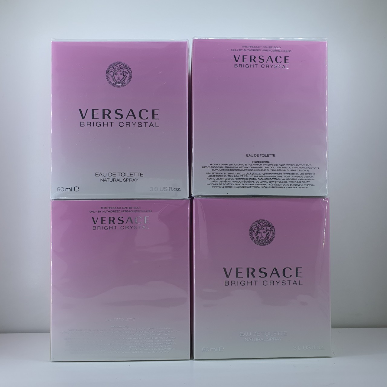 น้ำหอมแท้ Versace Bright Crystal for Women EDT 90 ml. กล่องซีล