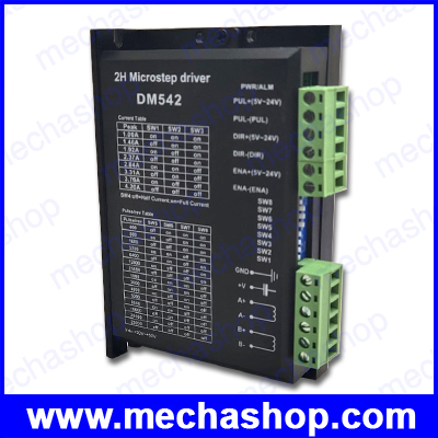 สเต็ปปิ้งมอเตอร์ไดรเวอร์ DM542 Stepper Motor Controller 2-phase,Stepper Motor Driver 18-48 VDC Max. 4.2A for 57 86 Series