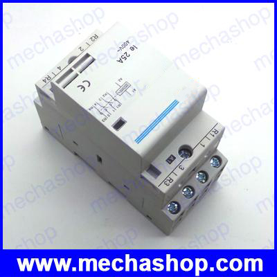เอซีคอนแทกเตอร์ แมกเนติกคอนแทกเตอร์ 4P 25A 2NC 2NO Coil 220/230V AC 50/60HZ Din rail Household AC Contactor
