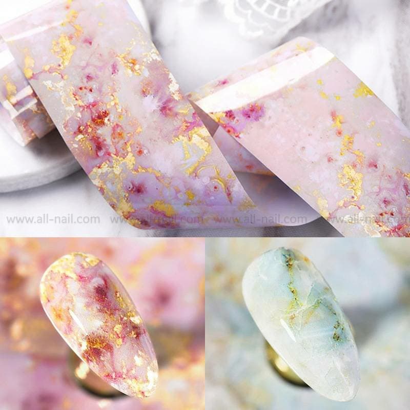 ฟอยล์แต่งเล็บ ลายหินอ่อน