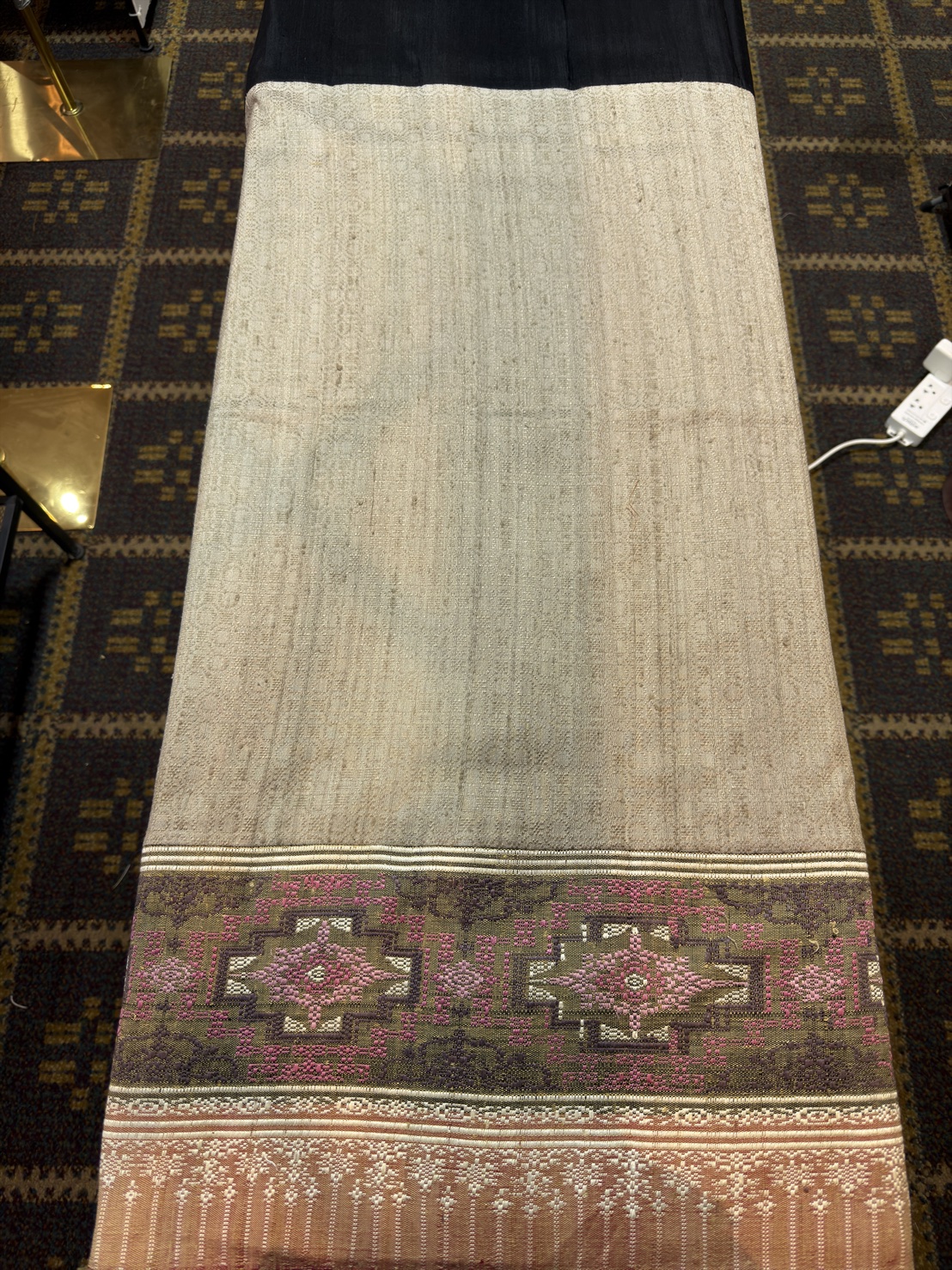 ซิ่นขิดไหม ขนาด1x2เมตร สีน้ำตาล รหัส R4F-155-1246815