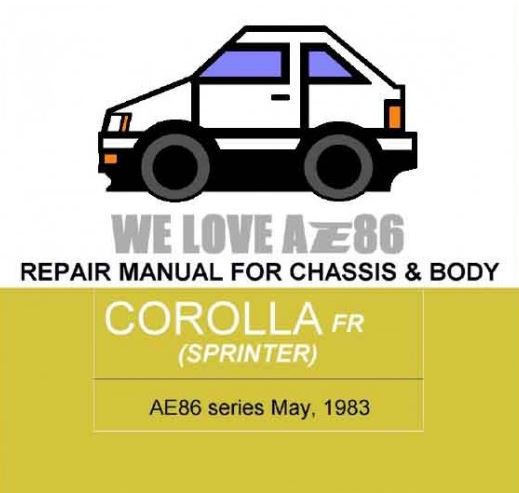 CD คู่มือซ่อม WIRING DIAGRAM TOYOTA AE 86 , 4A-F, 4A-GE
