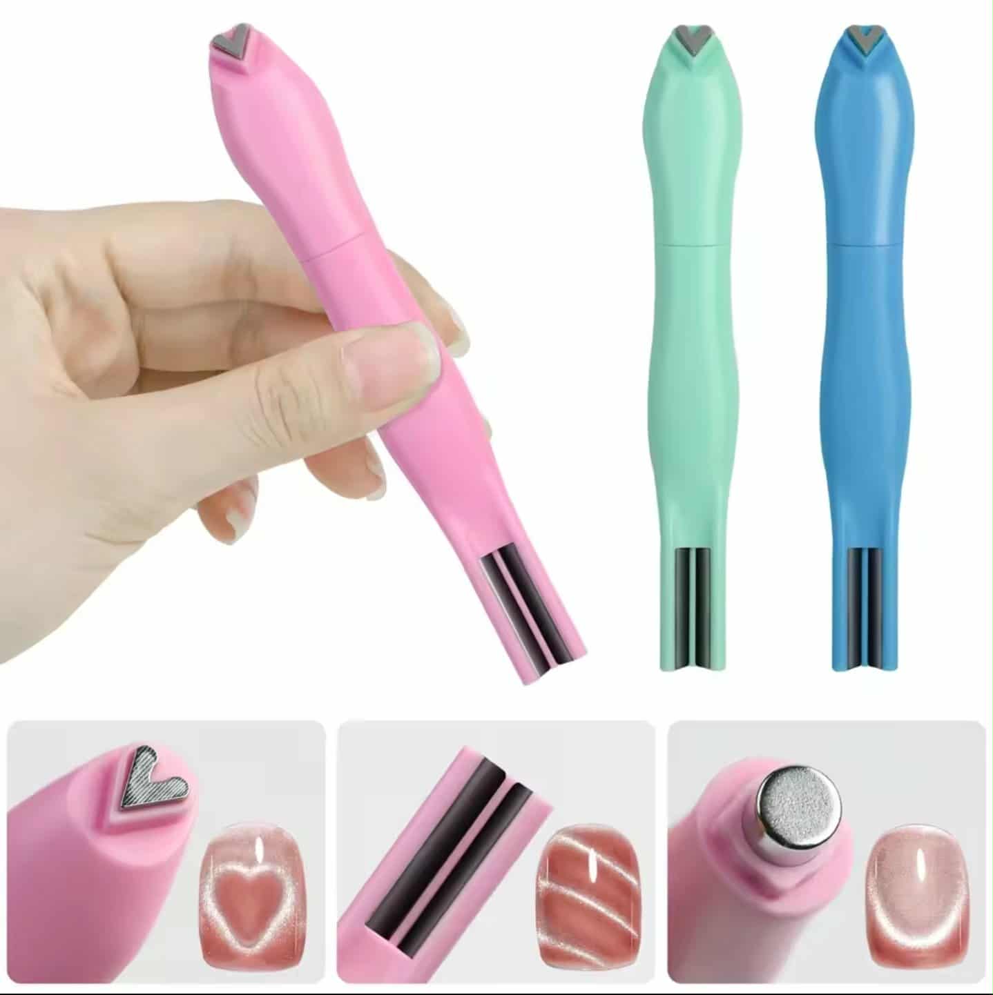 แม่เหล็กดูดสีเจล แม่เหล็กดูดแคทอาย แบบ3in1 ใช้กับสีเจลลูกแก้ว
