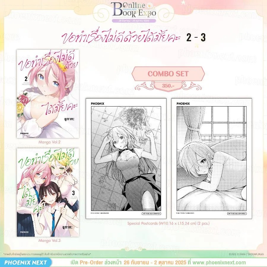 (PRE-Oct) (มังงะ) ขอทำเรื่องไม่ดีด้วยได้มั้ยคะ เล่ม 2-3 Combo Set