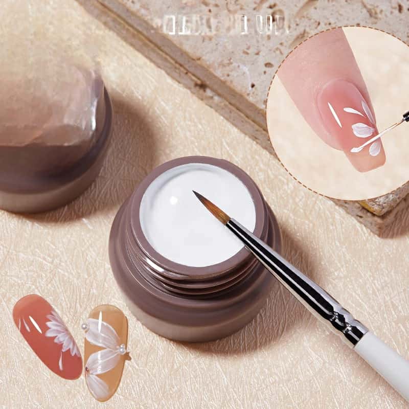 สีเจลเพ้นท์นูน เจล3D เจลเนื้อพลาสติก ขัดผง แบรนด์QINGYOU